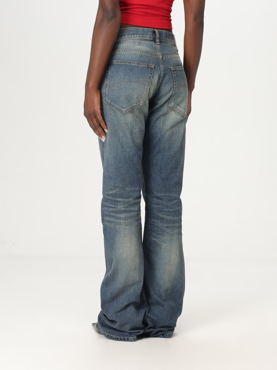 デニム・ジーパン BALENCIAGA Woman Jeans Denim 814086TRW62 3020 BALENCIAGA: women's jeans - Denim | Balenciaga jeans