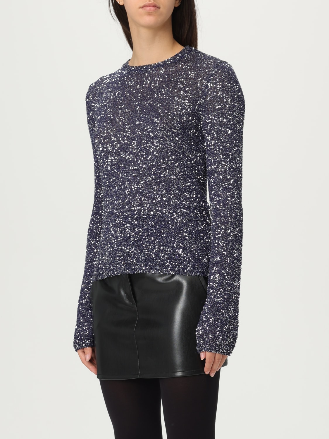 BALENCIAGA SWEATER: Sweater woman Balenciaga, Navy - Img 4