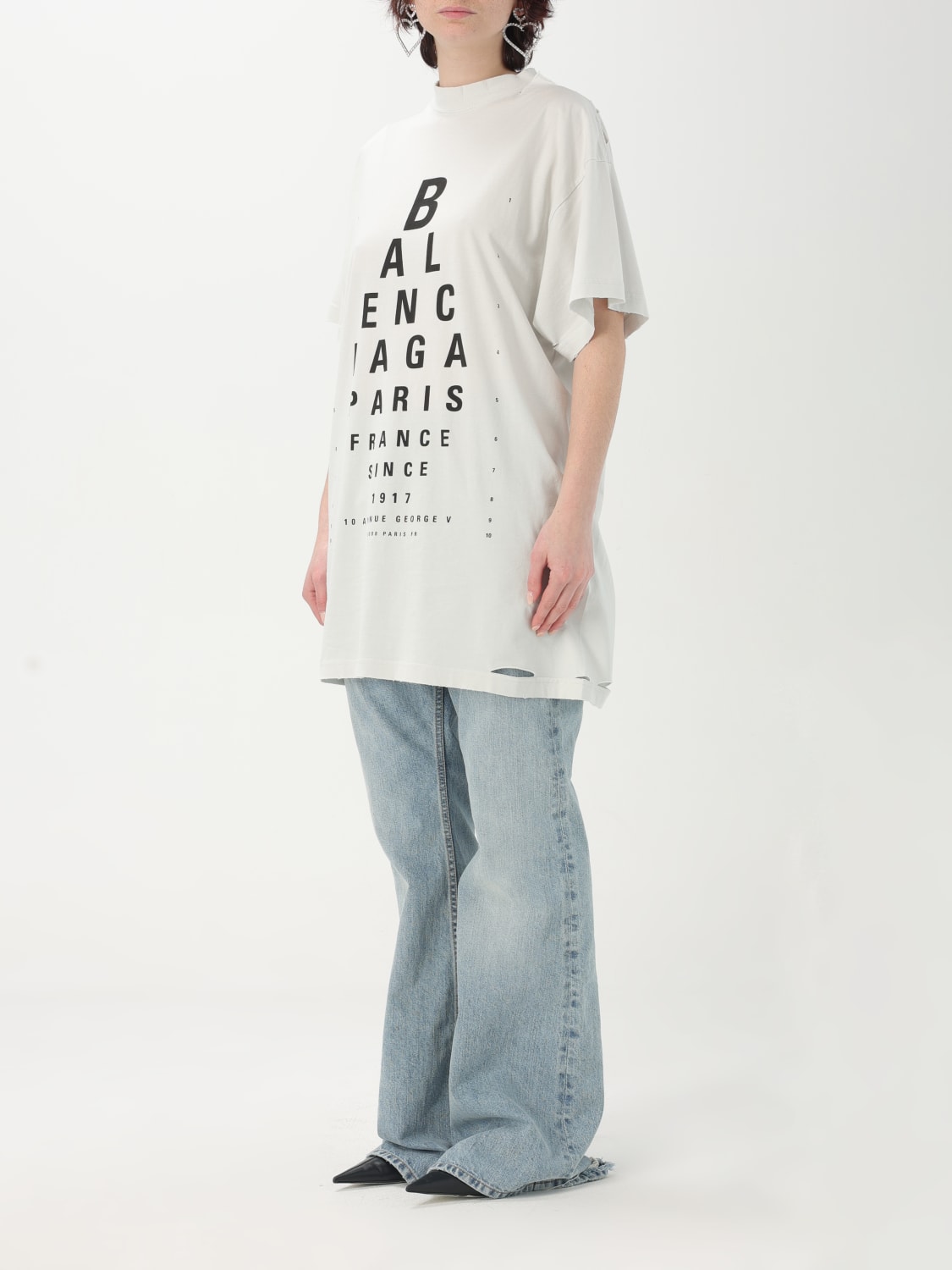 BALENCIAGA CAMISETA: Camiseta mujer Balenciaga, Negro - Img 4