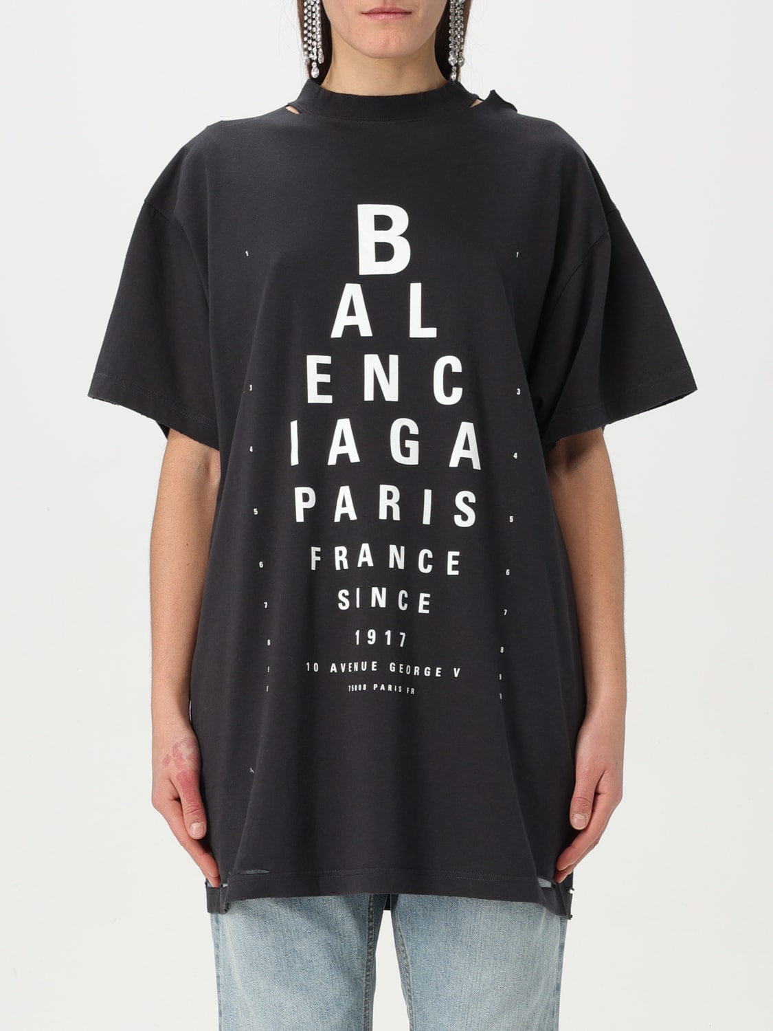 Tシャツ・カットソー BALENCIAGA Woman T-Shirt Multicolor 811688TRVU6 9034 BALENCIAGA: T-shirt woman - Multicolor | Balenciaga t-shirt