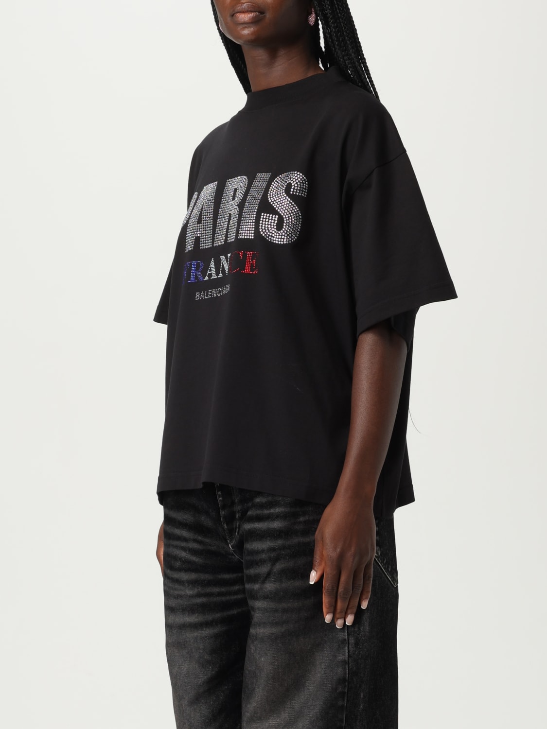 BALENCIAGA T-SHIRT: T-shirt woman Balenciaga, Black - Img 4