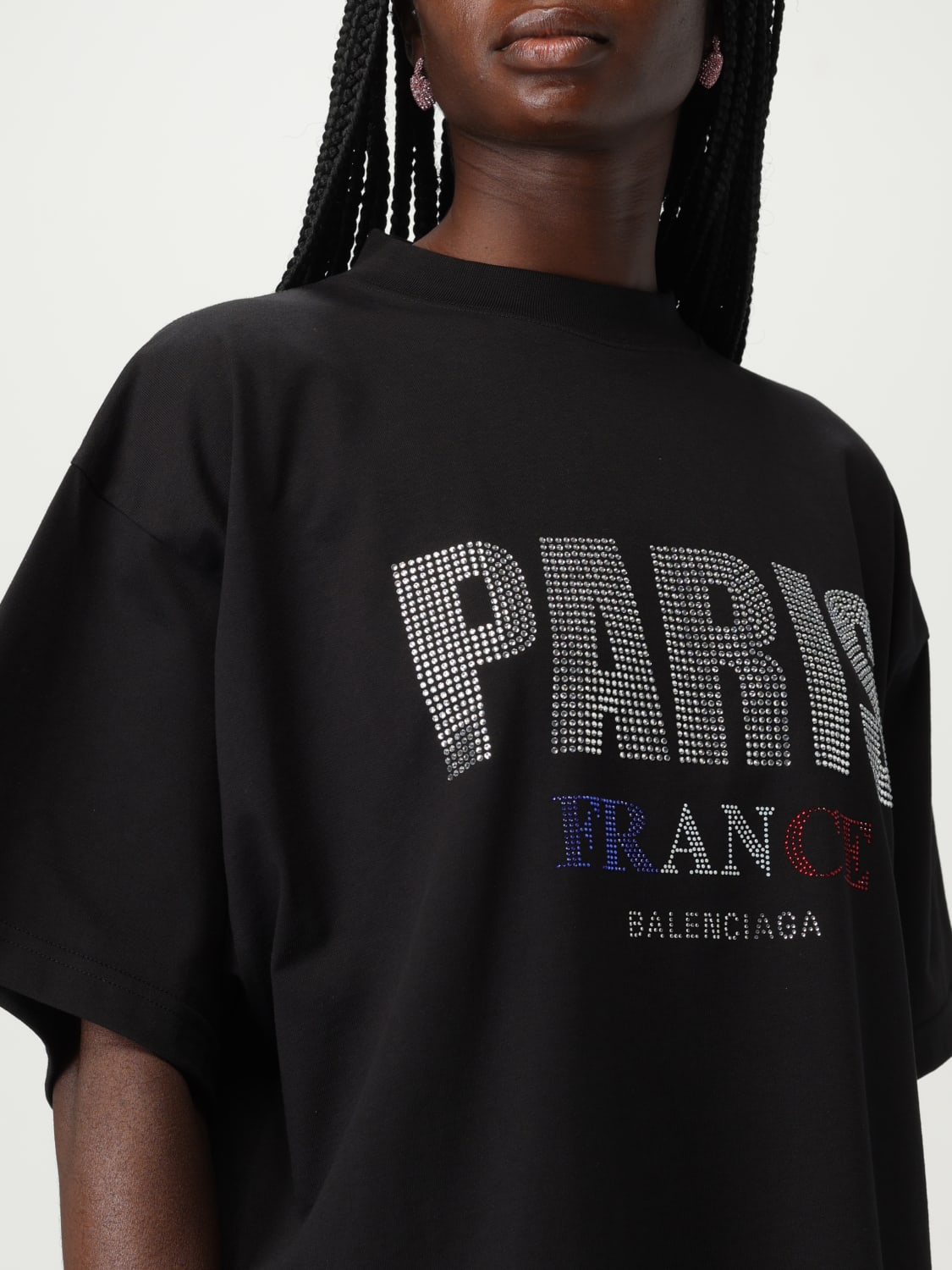 BALENCIAGA T-SHIRT: T-shirt woman Balenciaga, Black - Img 5