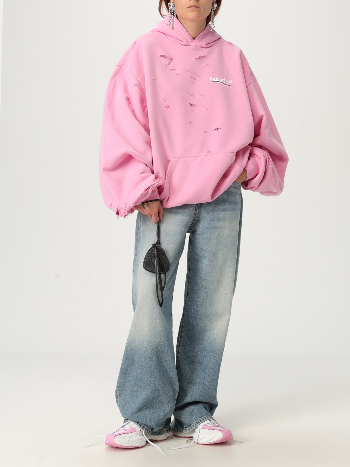 BALENCIAGA KEY CHAIN: Key chain woman Balenciaga, Black - Img 2