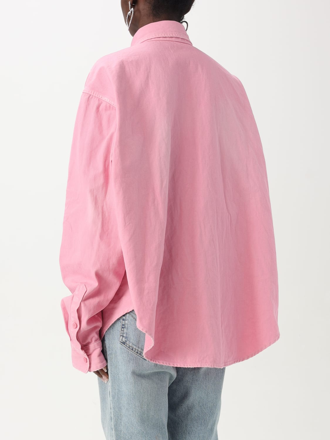 BALENCIAGA РУБАШКА: Рубашка Женское Balenciaga, Пудра - Img 3