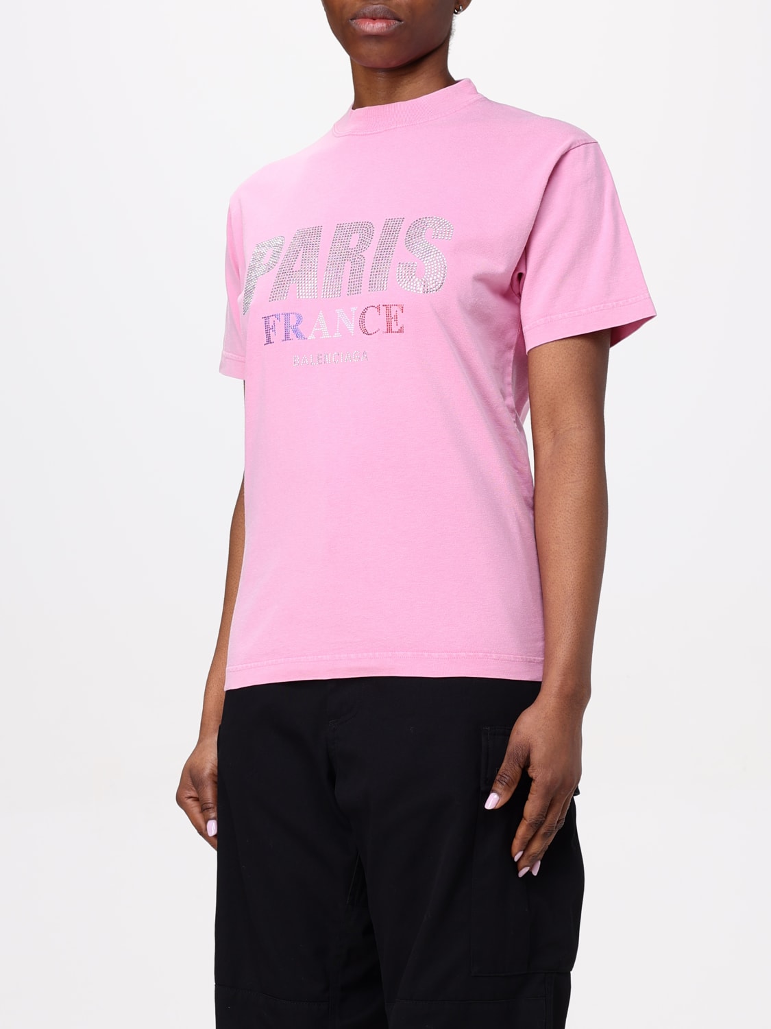 BALENCIAGA T-SHIRT: T-shirt woman Balenciaga, Pink - Img 4