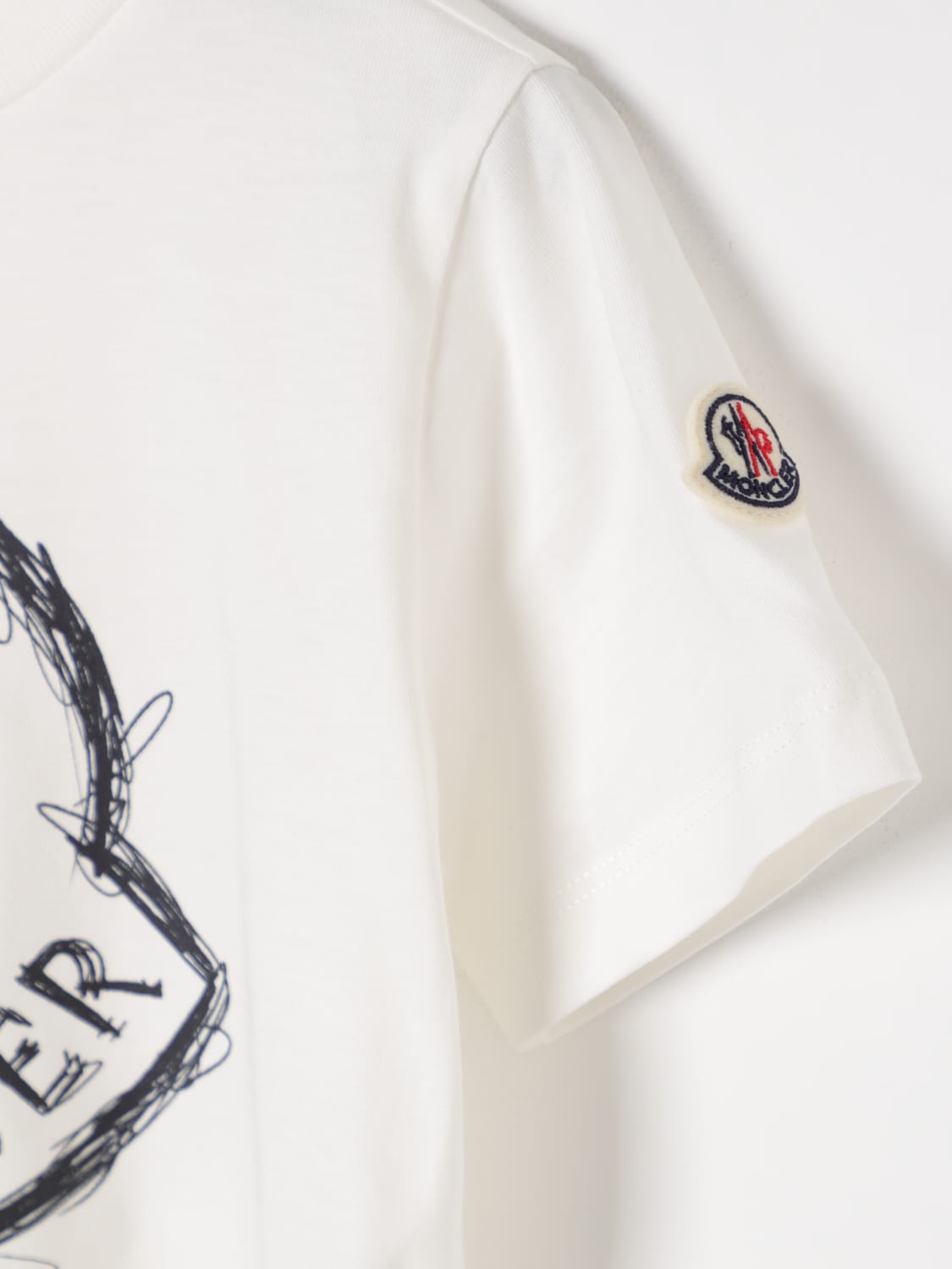 MONCLER CAMISETA: Camiseta niños Moncler, Blanco - Img 3
