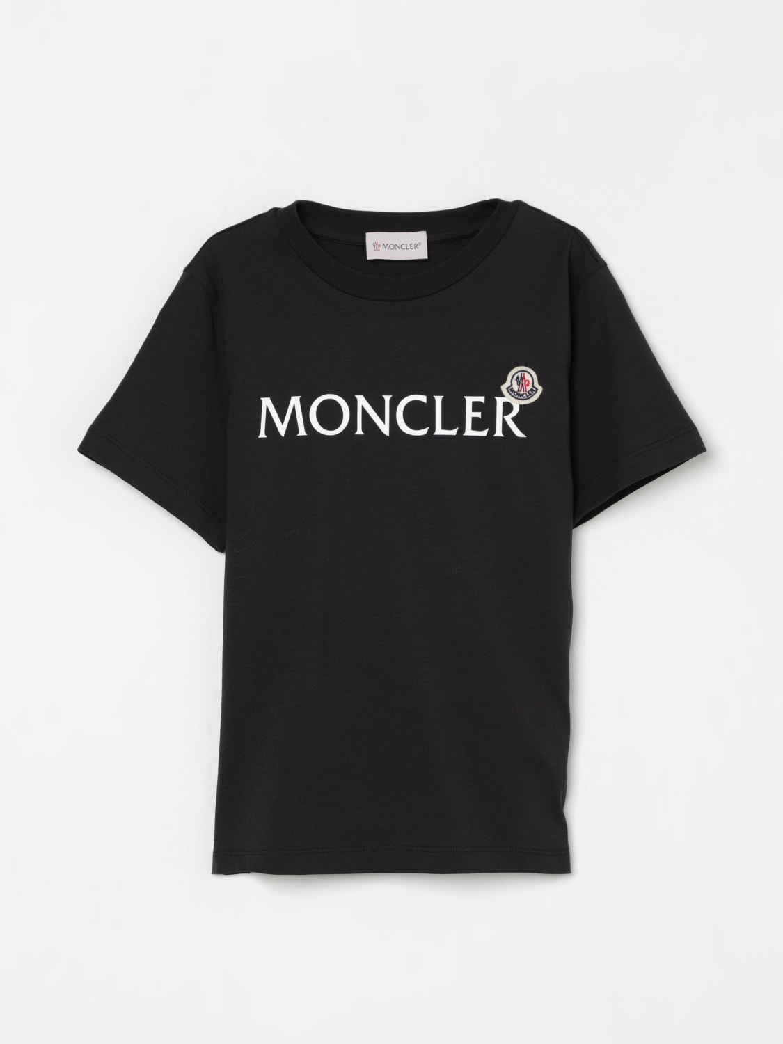 MONCLER T-SHIRT: T-shirt kids Moncler, Black - Img 1