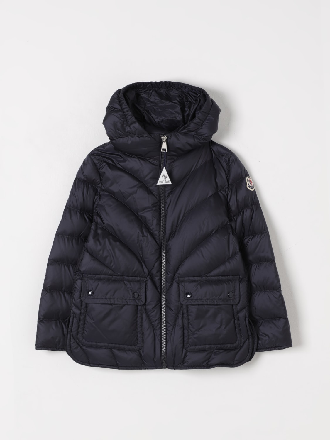 MONCLER JACKE: Jacke kinder Moncler, Navy - Img 1