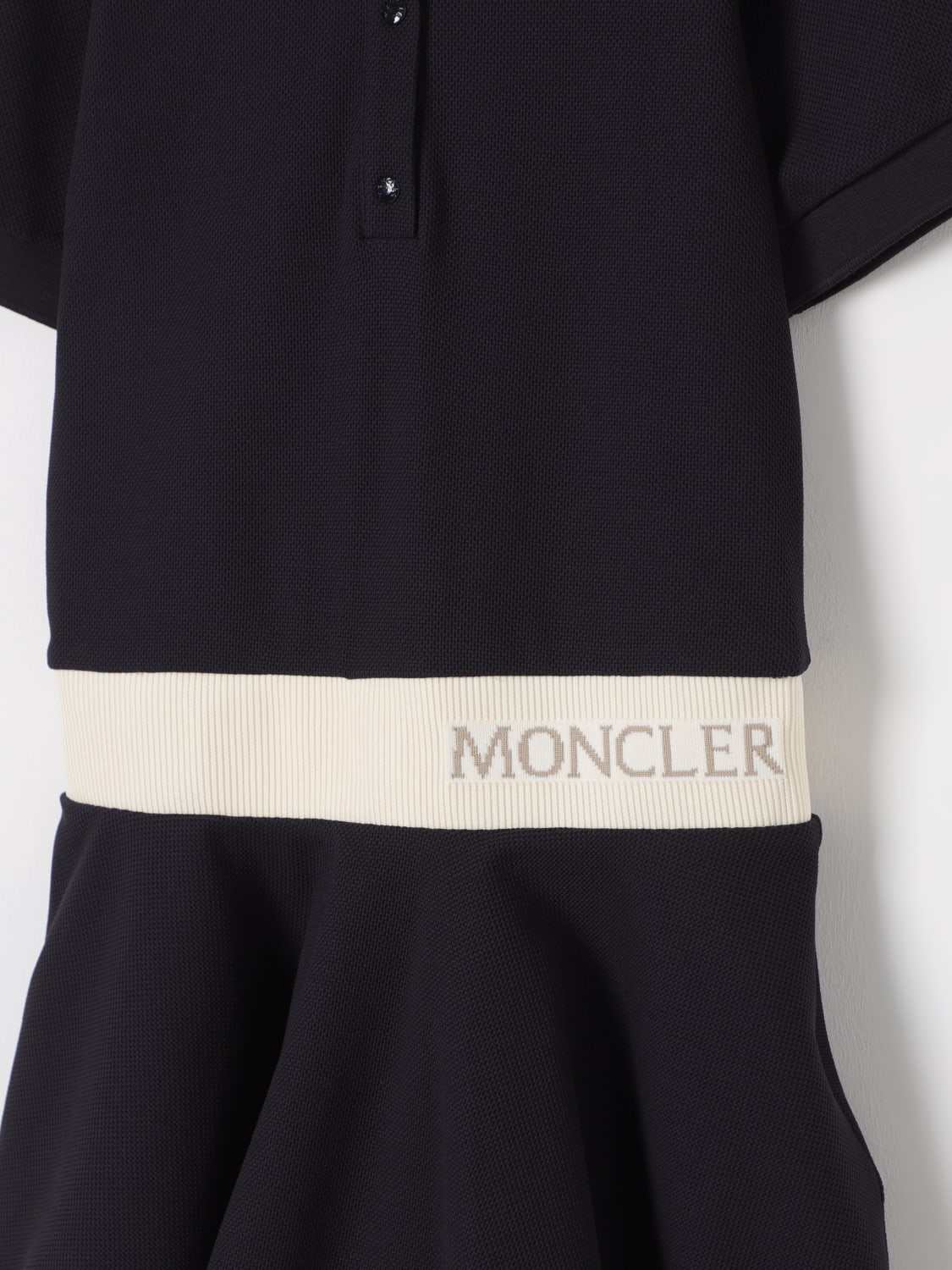 MONCLER VESTIDO: Vestido niños Moncler, Azul Marino - Img 3