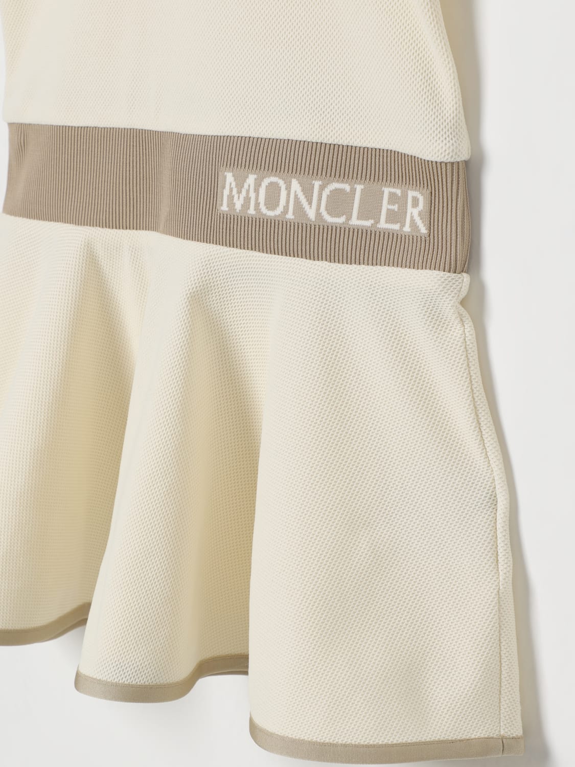 MONCLER KLEID: Kleid kinder Moncler, Yellow Cream - Img 3