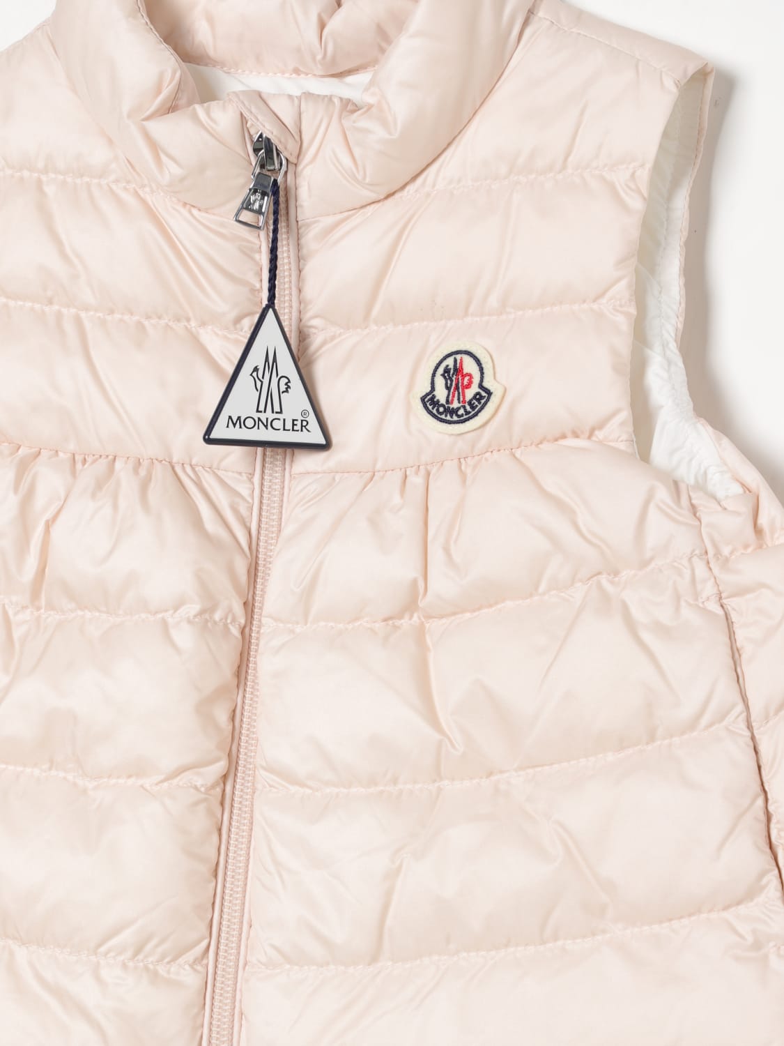 MONCLER VESTCOAT: Jacket kids Moncler, Blush Pink - Img 3