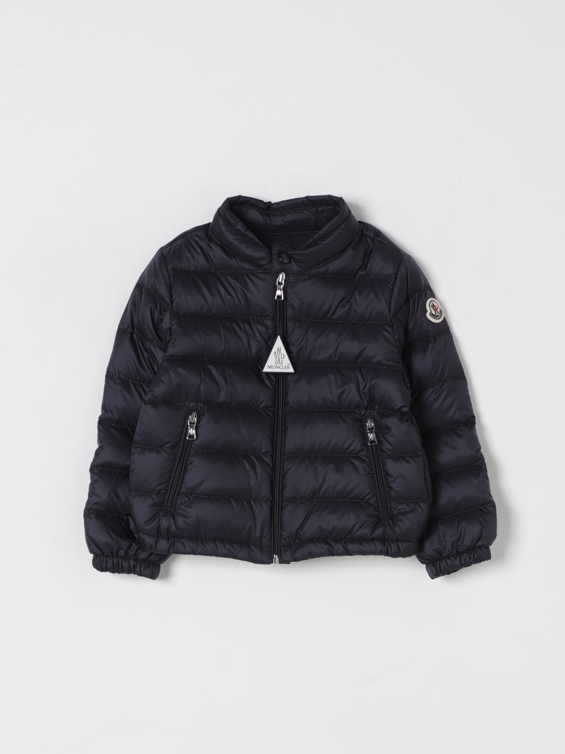 MONCLER JACKET: Jacket kids Moncler, Navy - Img 1