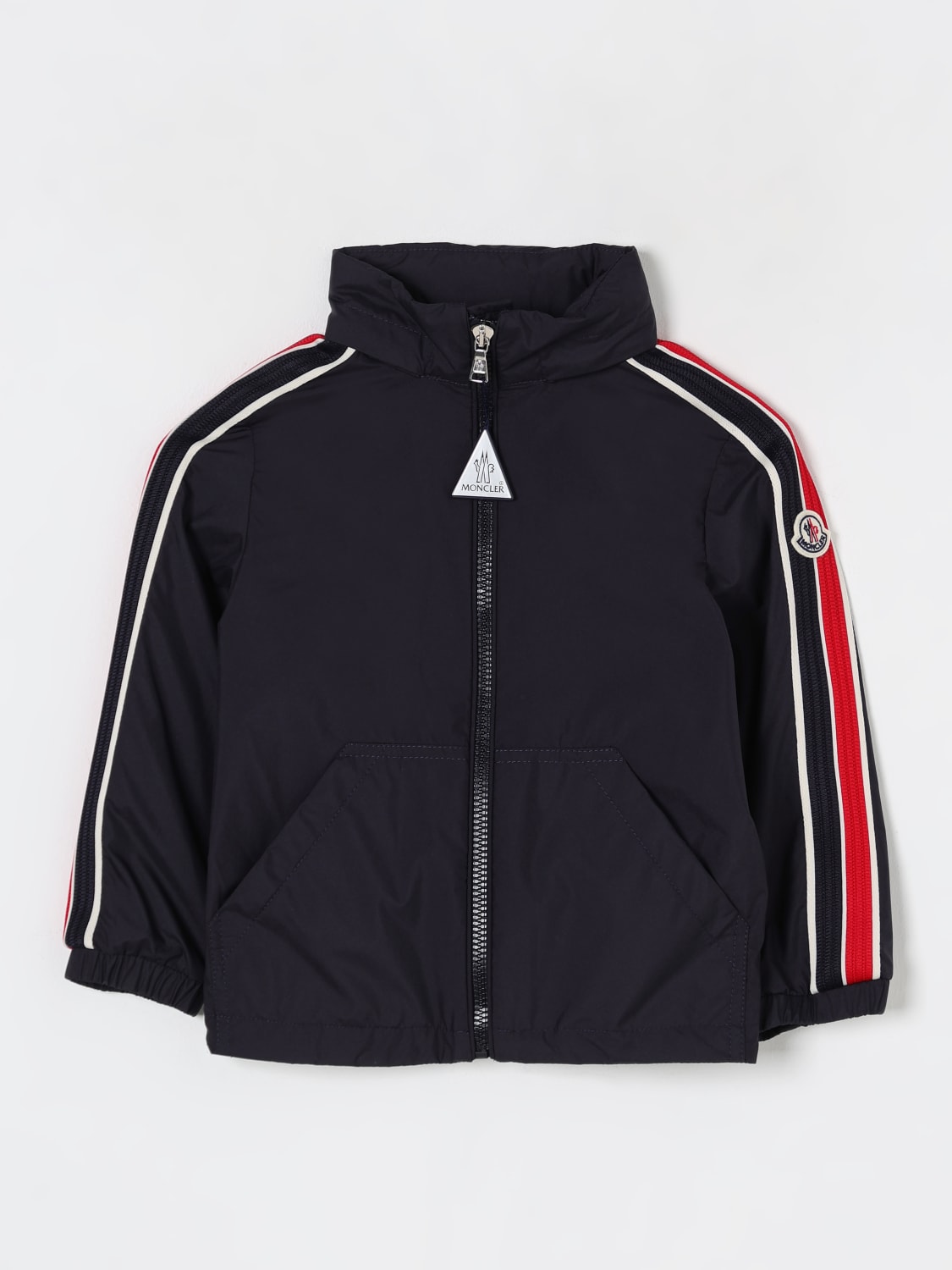 MONCLER JACKET: Jacket kids Moncler, Navy - Img 1