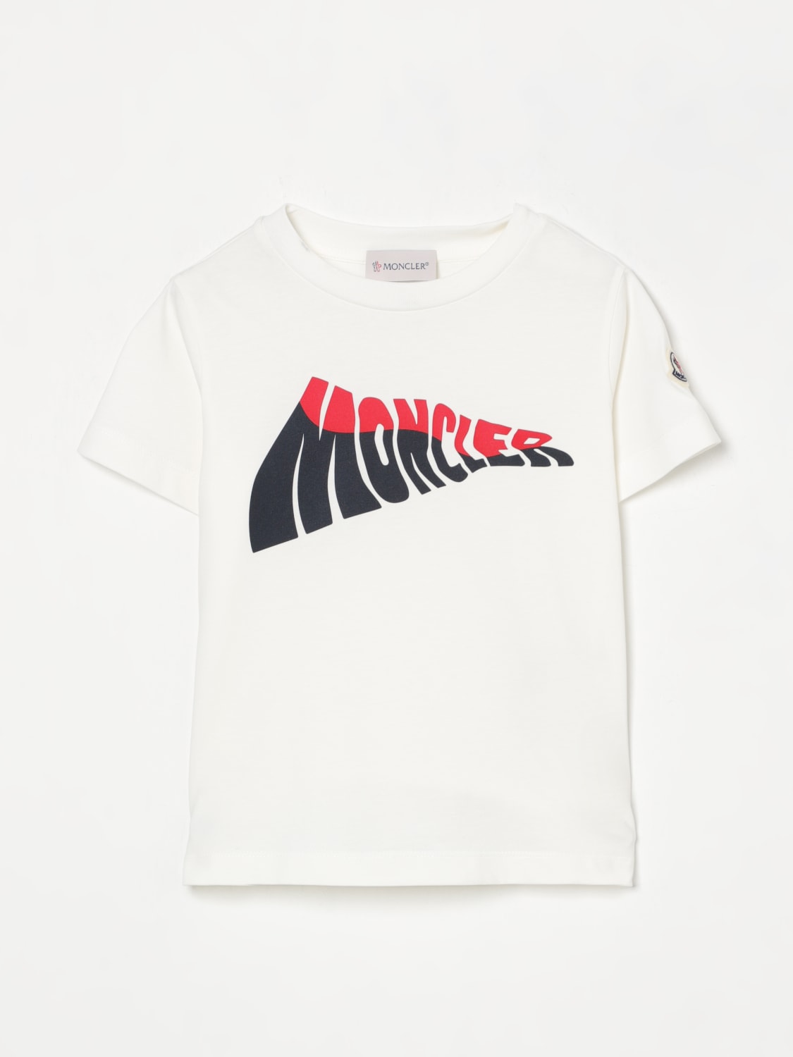 MONCLER CAMISETA: Camiseta niños Moncler, Blanco - Img 1