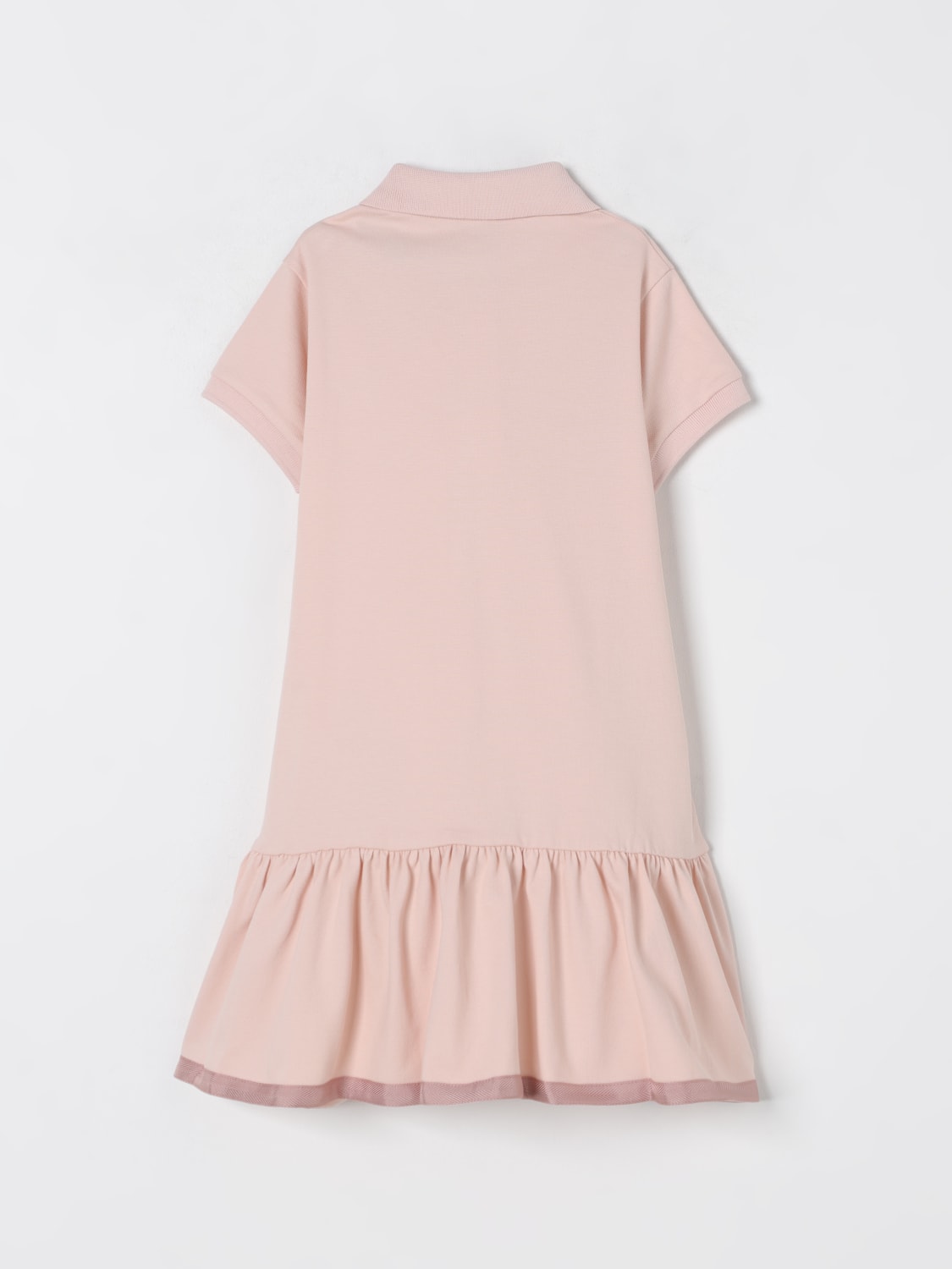 MONCLER ABITO: Abito a polo in cotone Moncler, Rosa - Img 2