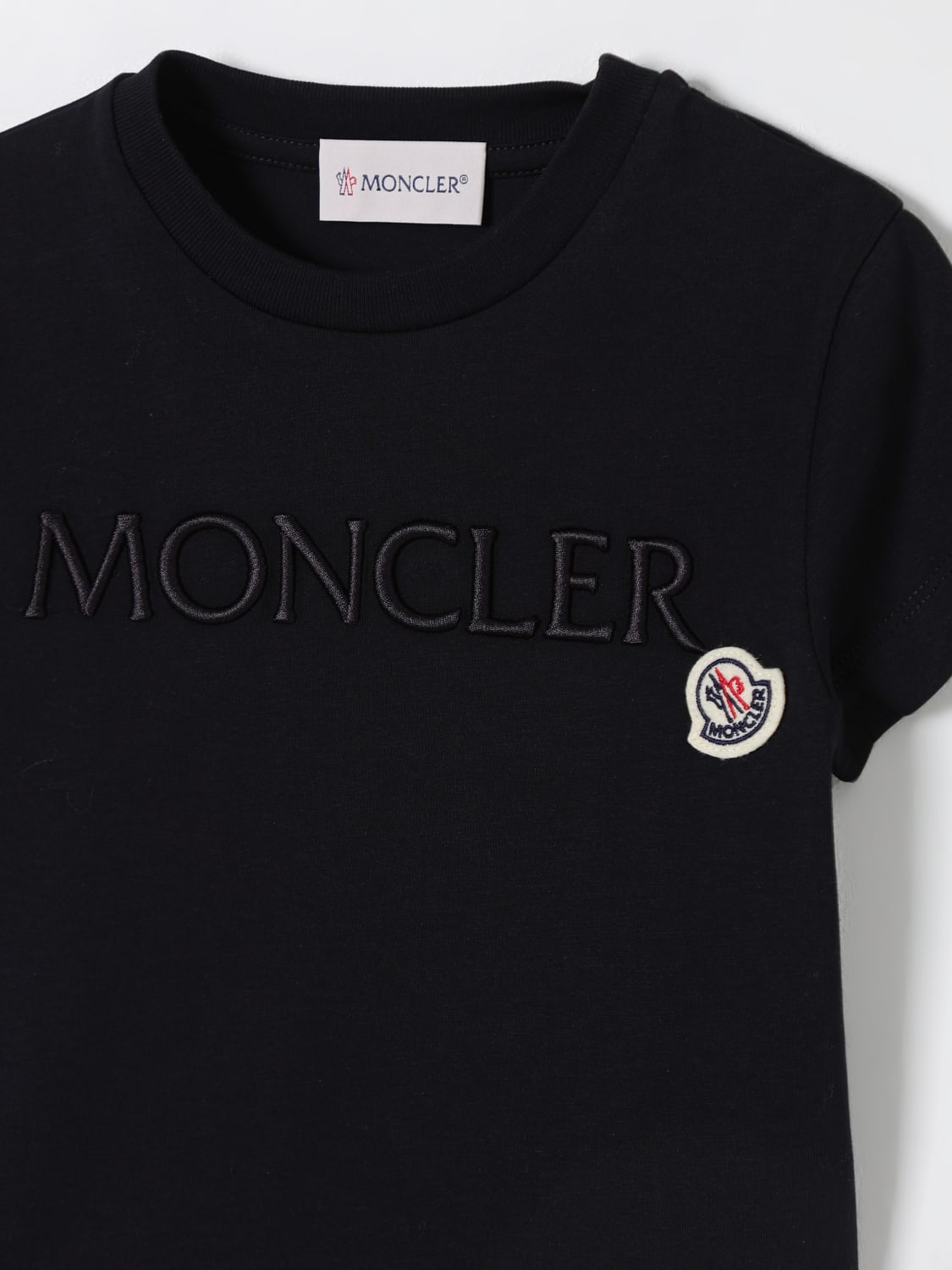 MONCLER T-SHIRT: T-shirt kids Moncler, Black - Img 3