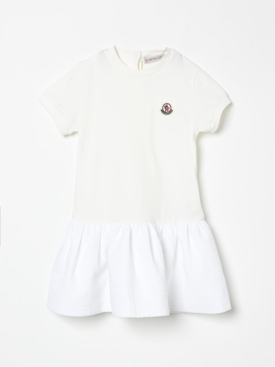 MONCLER ROMPER: Romper kids Moncler, White - Img 1