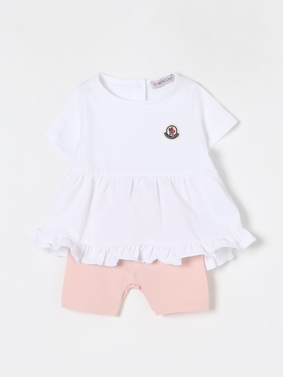 MONCLER JUMPSUIT: Jumpsuit kids Moncler, White - Img 1