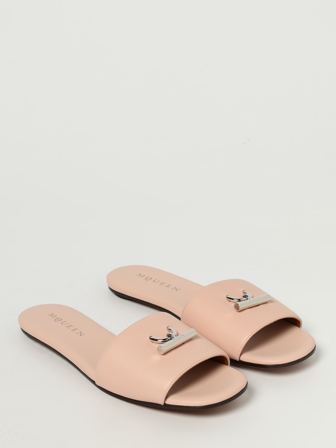 MCQUEEN HEELED SANDAL: Shoes woman McQueen, Blush Pink - Img 2