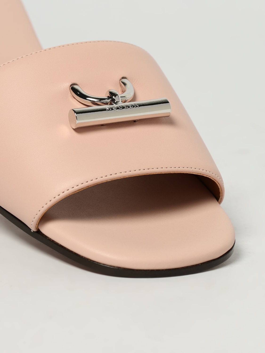 MCQUEEN HEELED SANDAL: Shoes woman McQueen, Blush Pink - Img 4