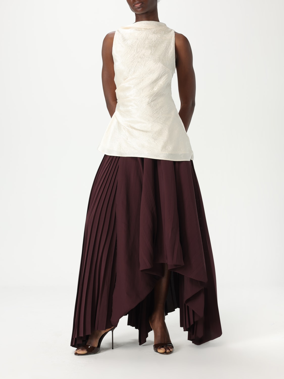 MCQUEEN TOP: Top McQueen in misto cotone , Perla - Img 2