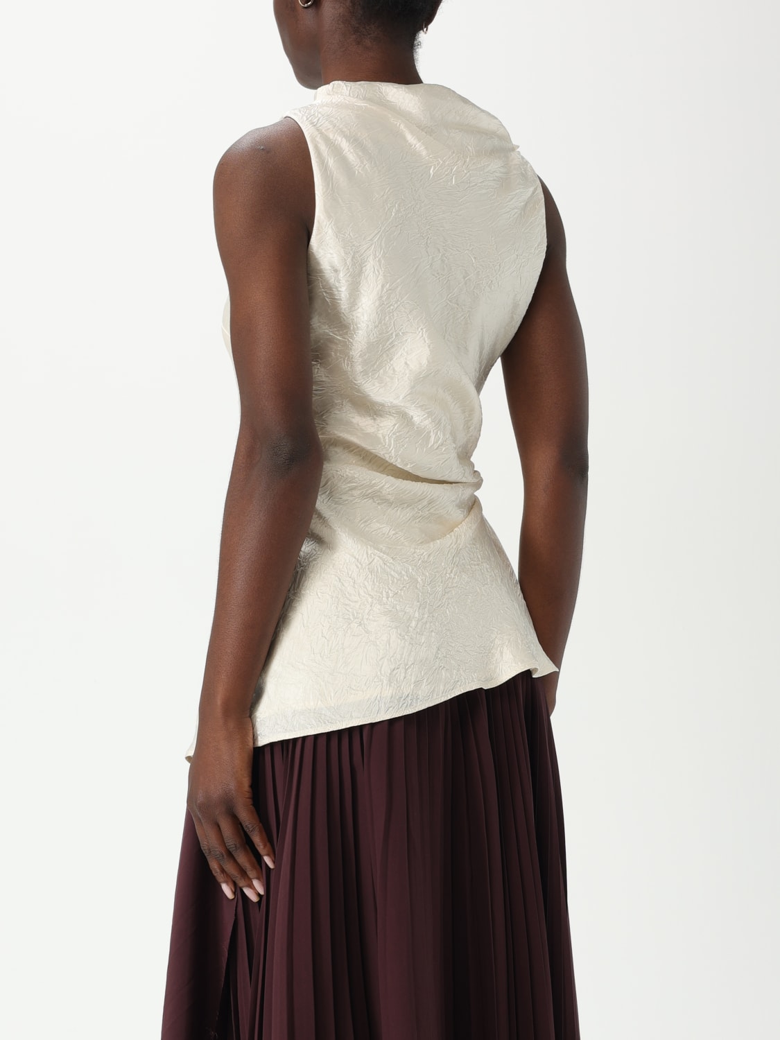 MCQUEEN TOP: Top McQueen in misto cotone , Perla - Img 3