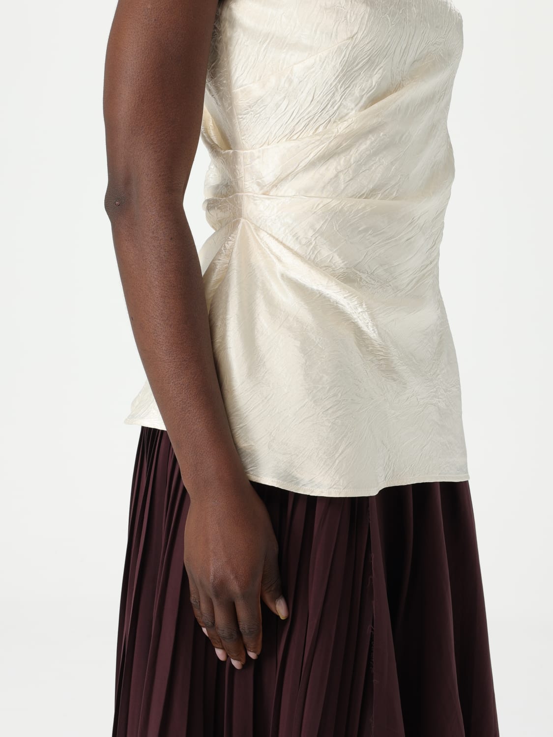 MCQUEEN TOP: Top McQueen in misto cotone , Perla - Img 5