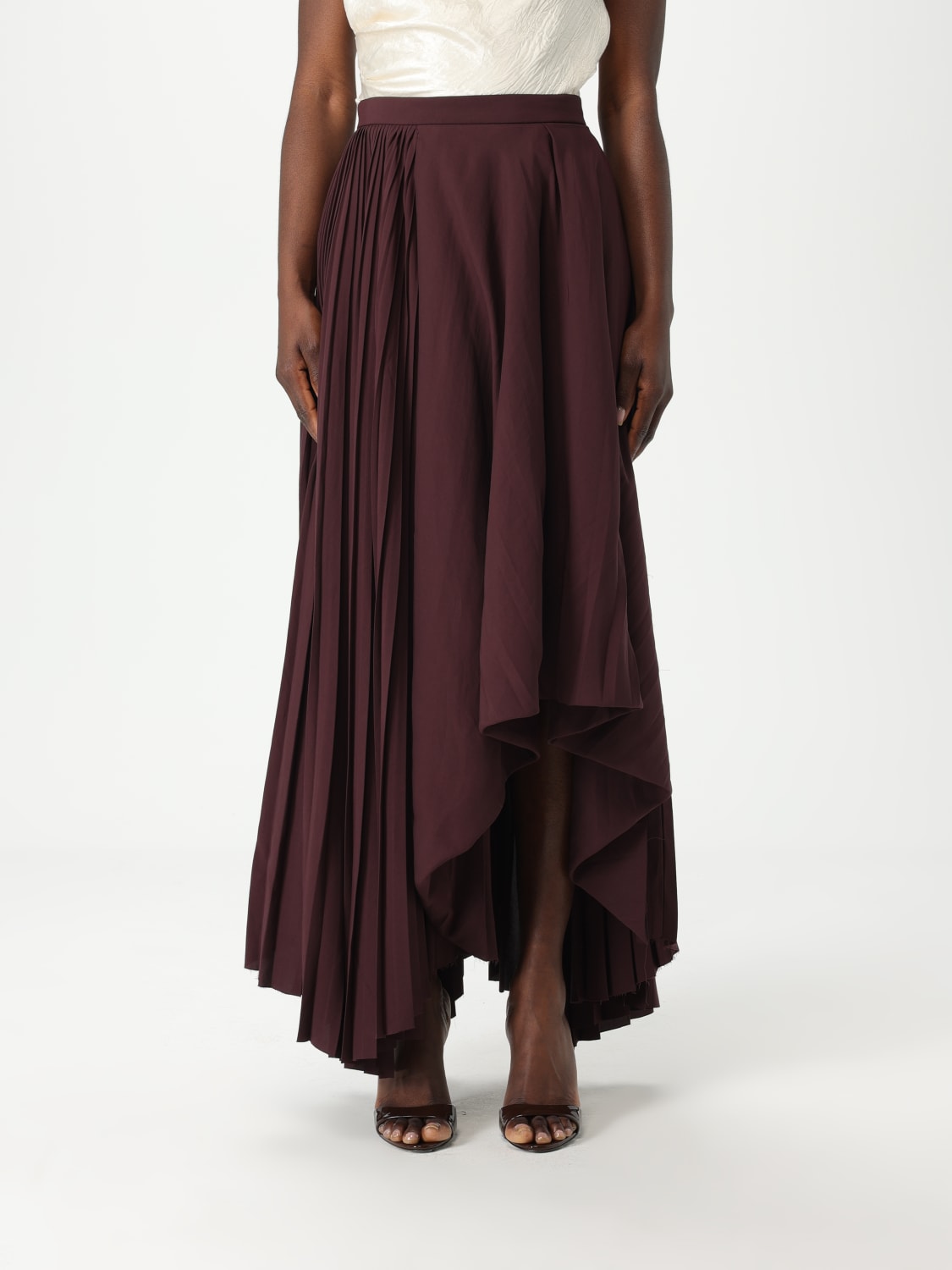 MCQUEEN SKIRT: Skirt woman McQueen, Burgundy - Img 1