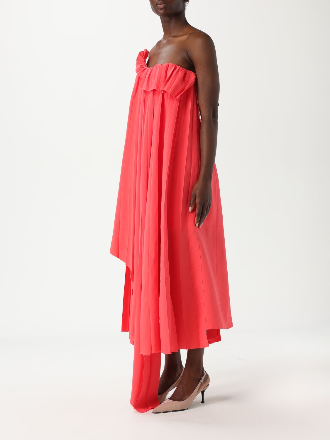 MCQUEEN KLEID: Kleider damen McQueen, Korall - Img 3