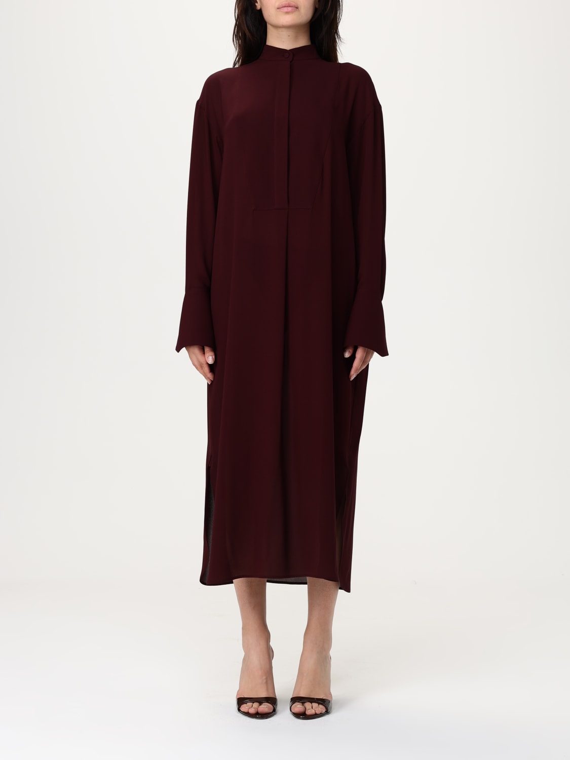 ワンピース ALEXANDER MCQUEEN Woman Dress Burgundy 813726QBAAF 5006 MCQUEEN: Dress woman - Burgundy | McQueen dress 813726QBAAF