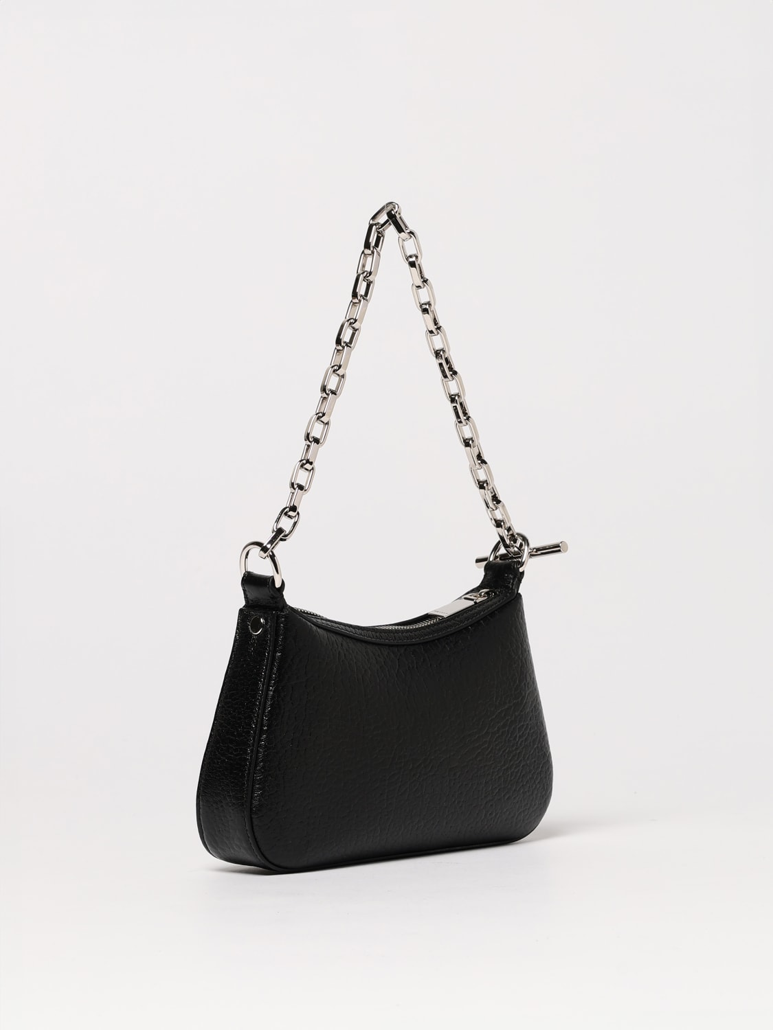 MCQUEEN BORSA MINI: Borsa McQueen in pelle a grana , Nero - Img 3