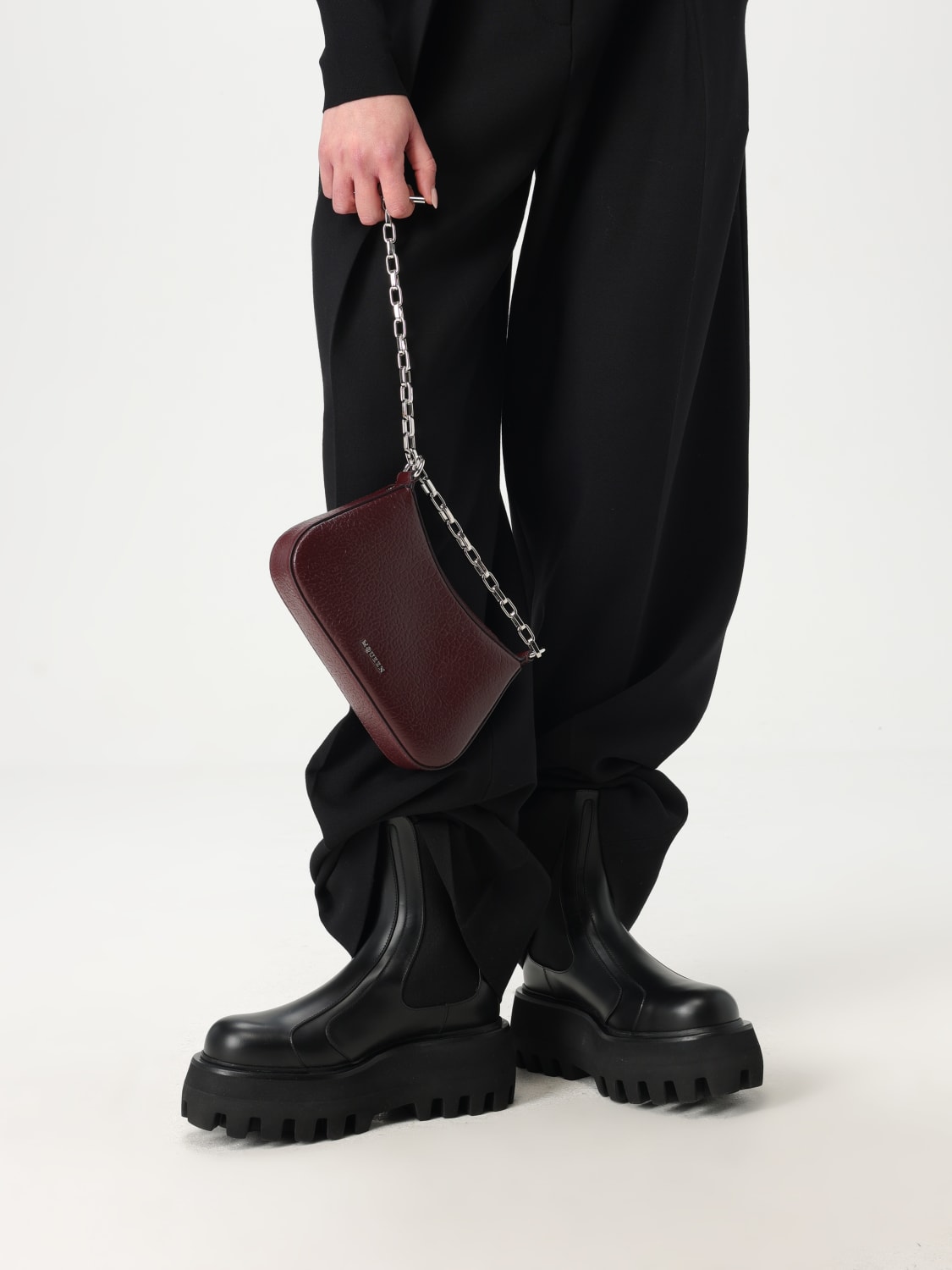 MCQUEEN MINI BAG: Shoulder bag woman McQueen, Red - Img 2