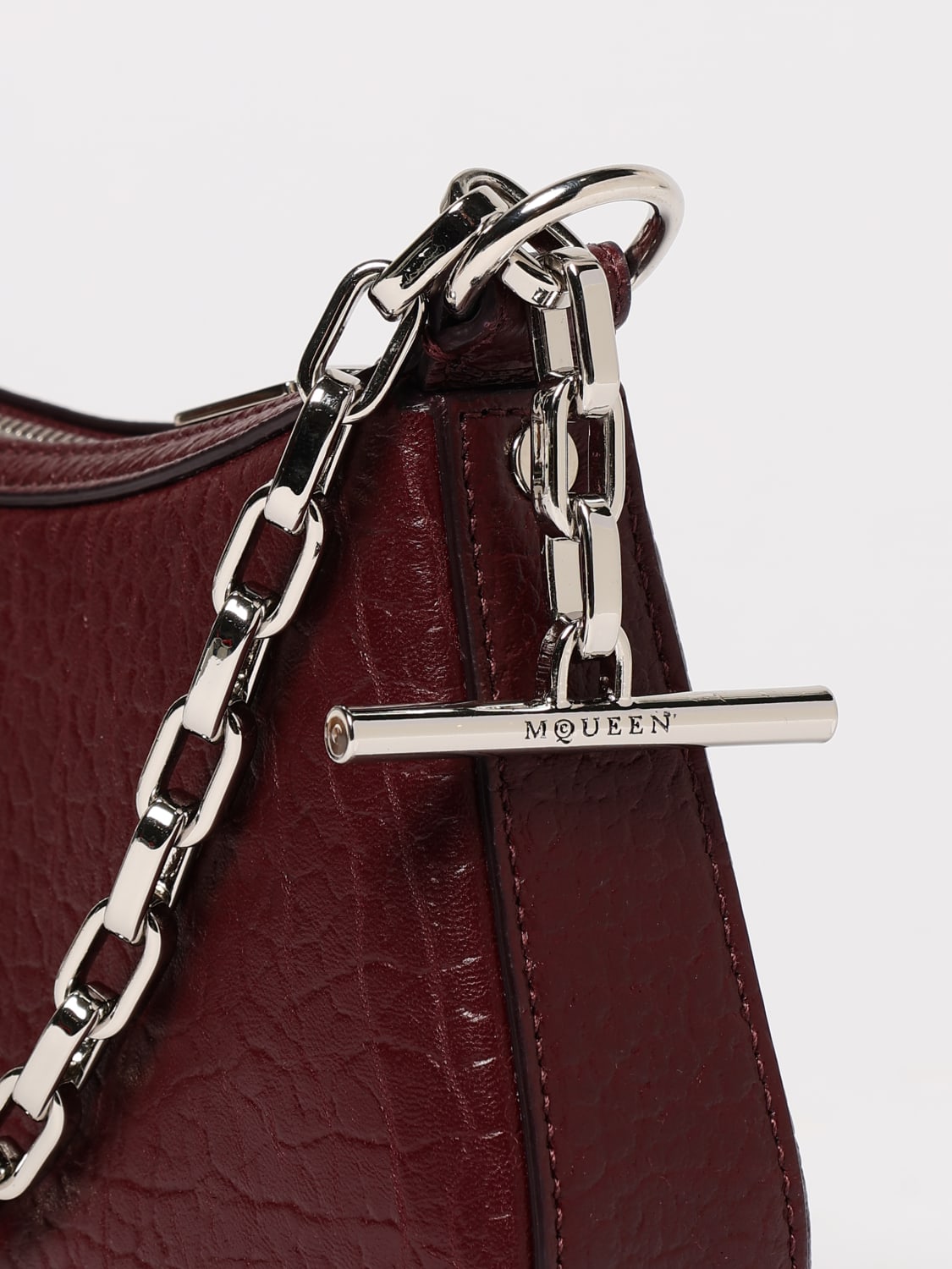 MCQUEEN MINI BAG: Shoulder bag woman McQueen, Red - Img 4