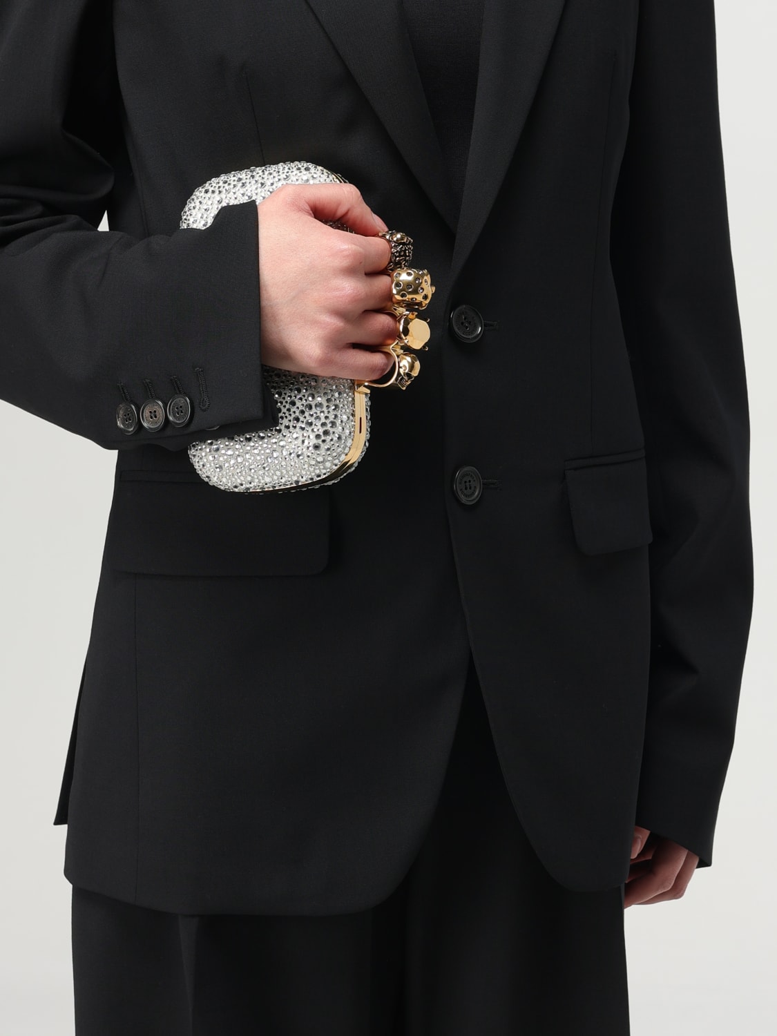 ショルダーバッグ・ポシェット ALEXANDER MCQUEEN Woman Shoulder bag Silver 6762561BLDT 1900 MCQUEEN: Shoulder bag woman - Silver | McQueen mini bag