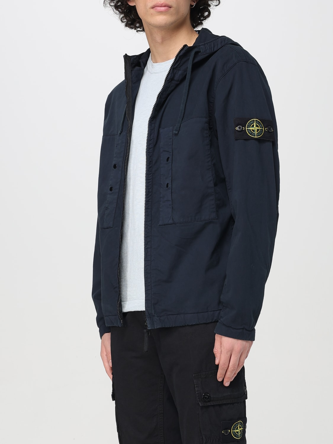 STONE ISLAND: Jacket men - Blue | Stone Island jacket