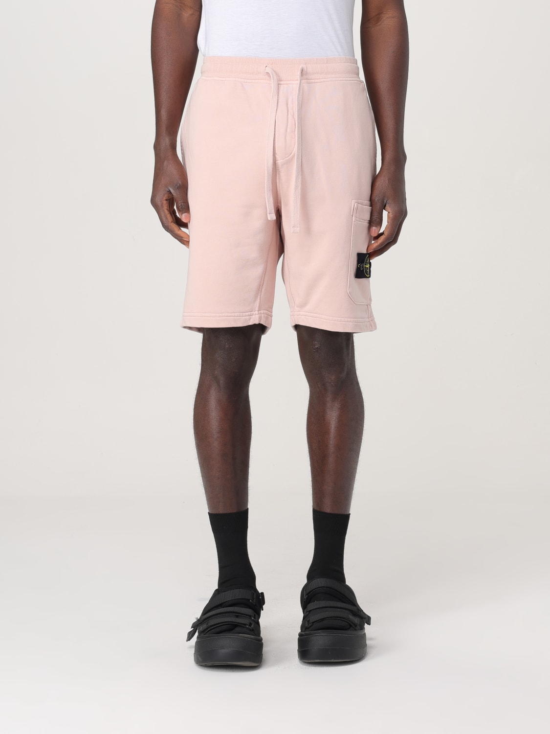 STONE ISLAND：ショートパンツ メンズ - ピンク | GIGLIO.COM
