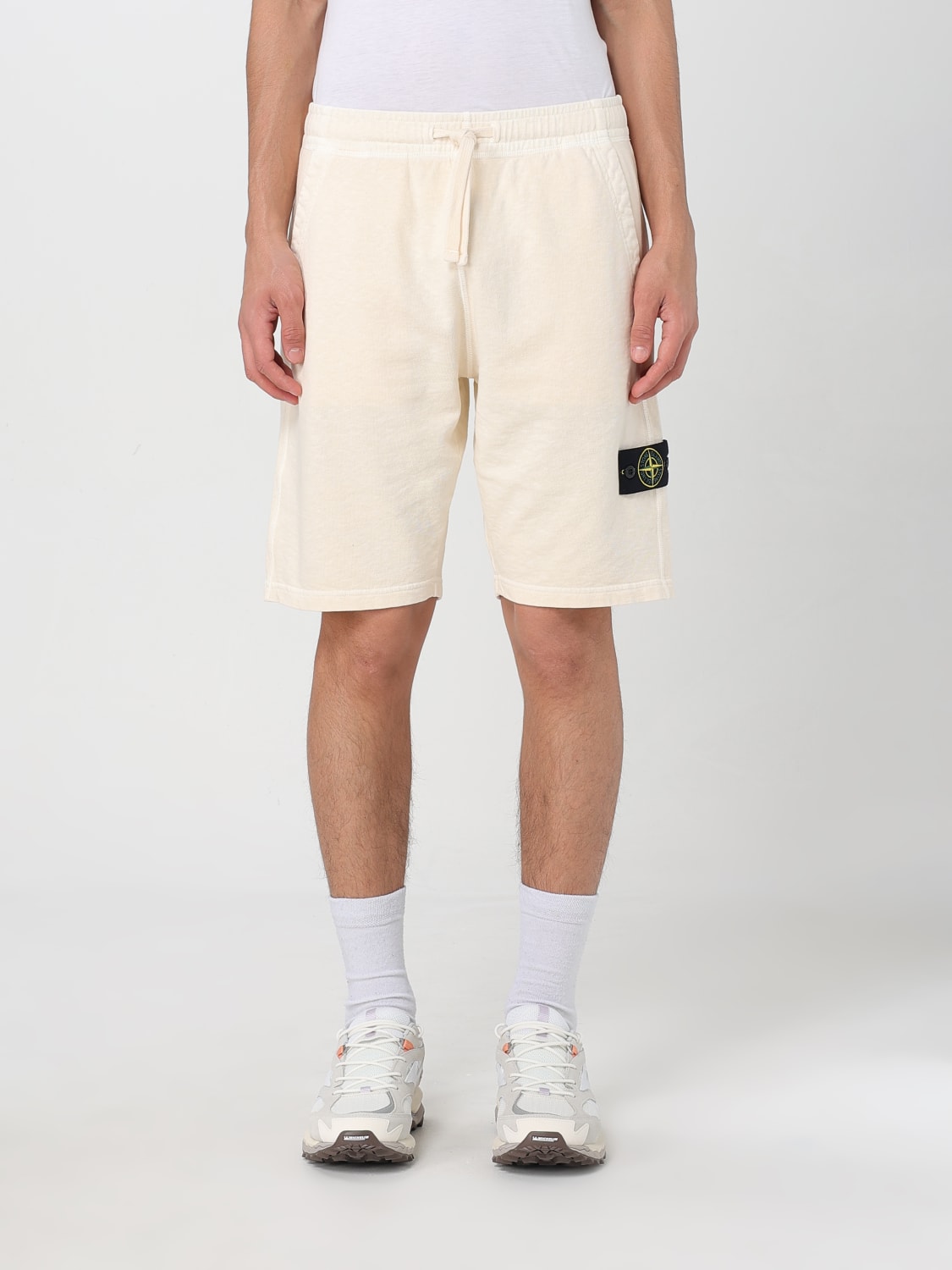 STONE ISLAND SHORTS: Short men Stone Island, Ivory - Img 1