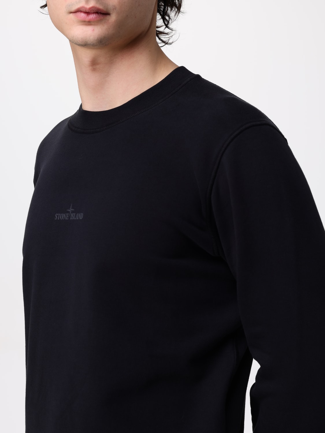 STONE ISLAND：スウェットシャツ メンズ - ブラック | GIGLIO
