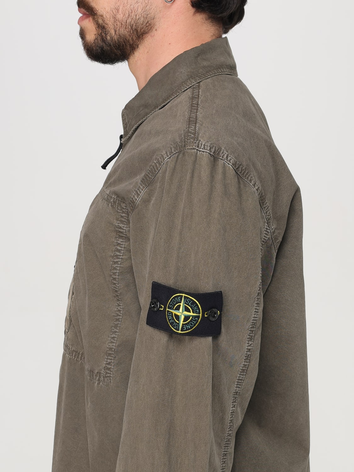 STONE ISLAND JACKET: Stone Island canvas jacket, Military - Img 5