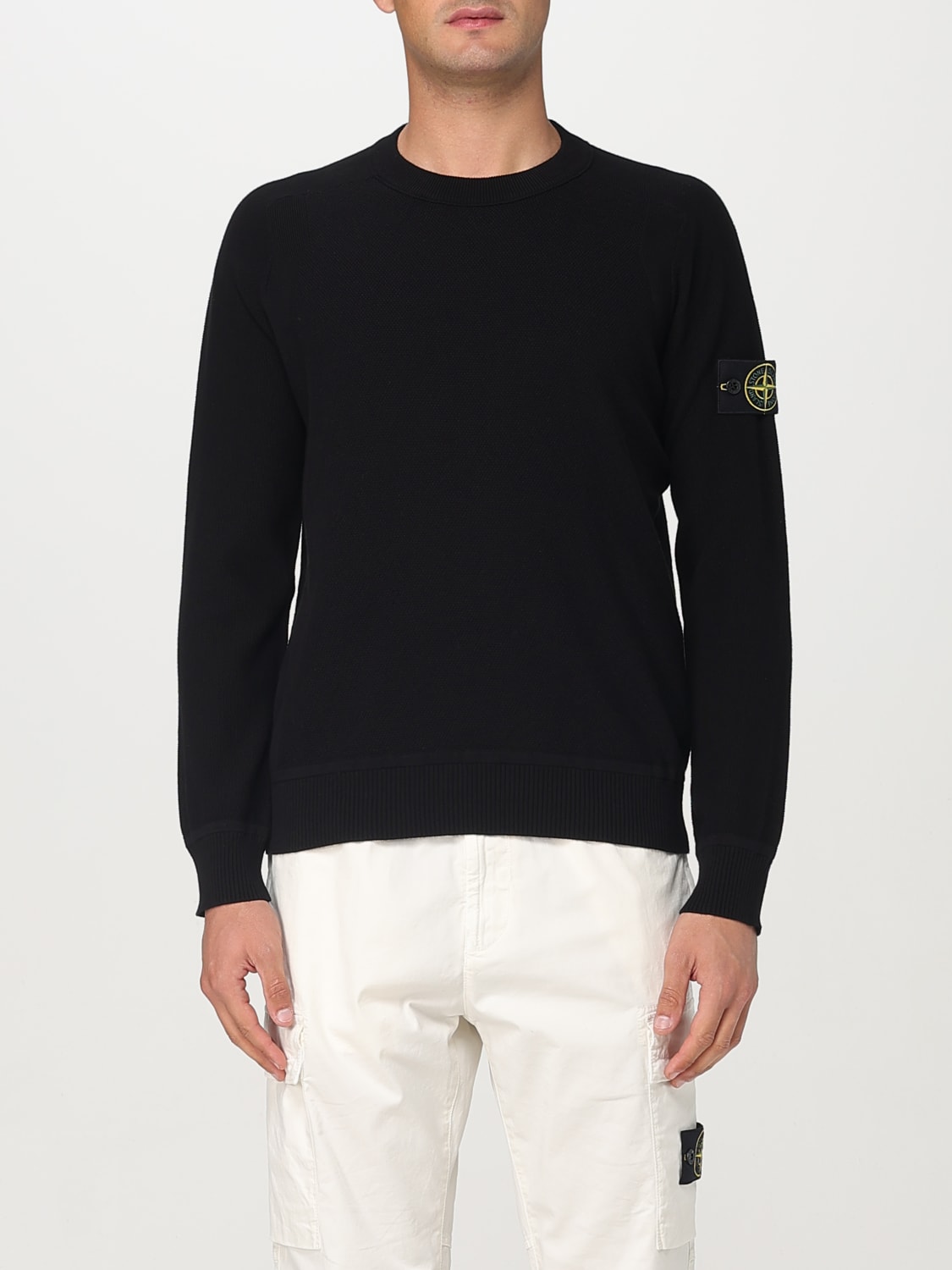 STONE ISLAND PULLOVER: Pullover herren Stone Island, Schwarz - Img 1