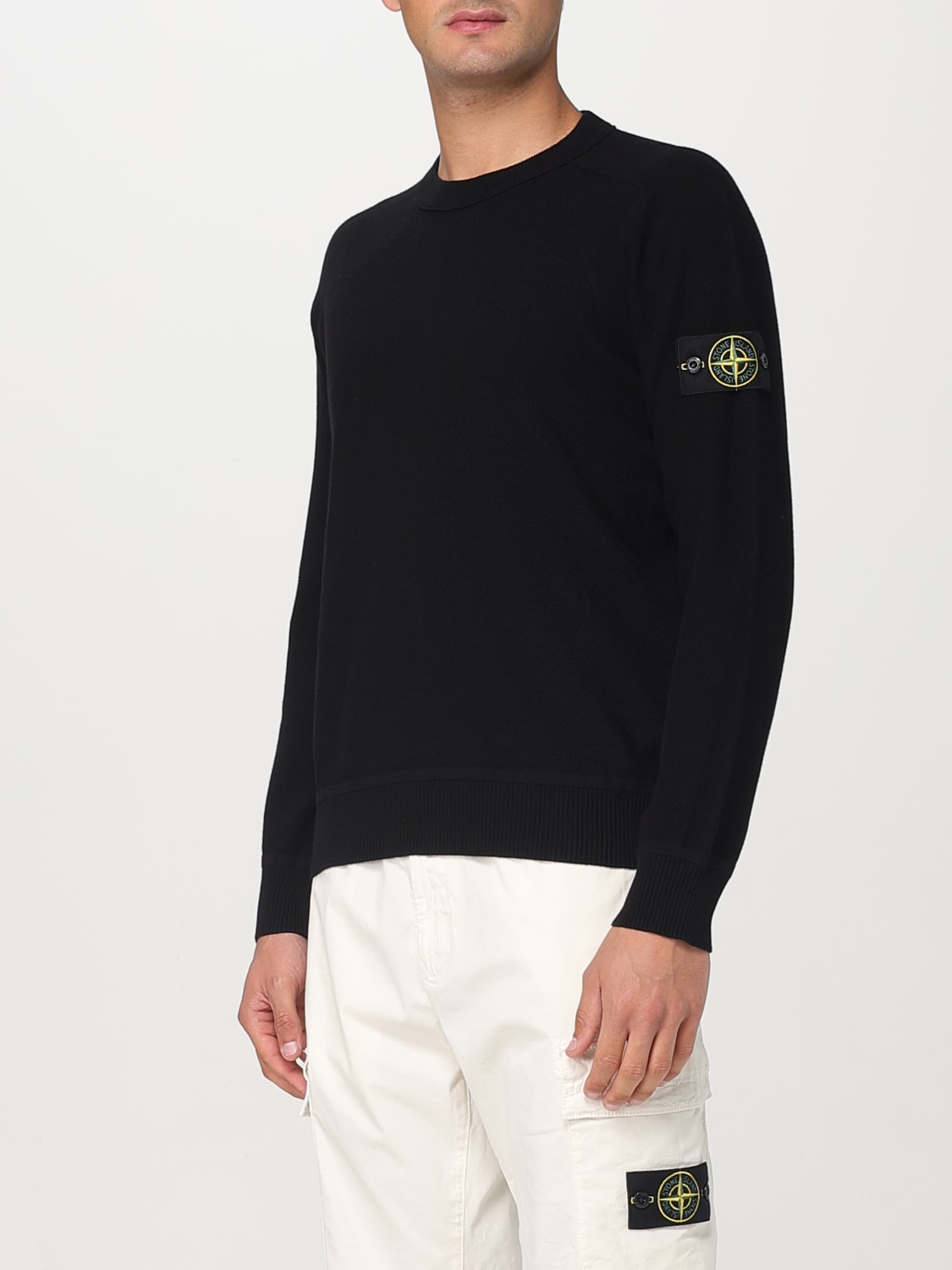 STONE ISLAND PULLOVER: Pullover herren Stone Island, Schwarz - Img 4