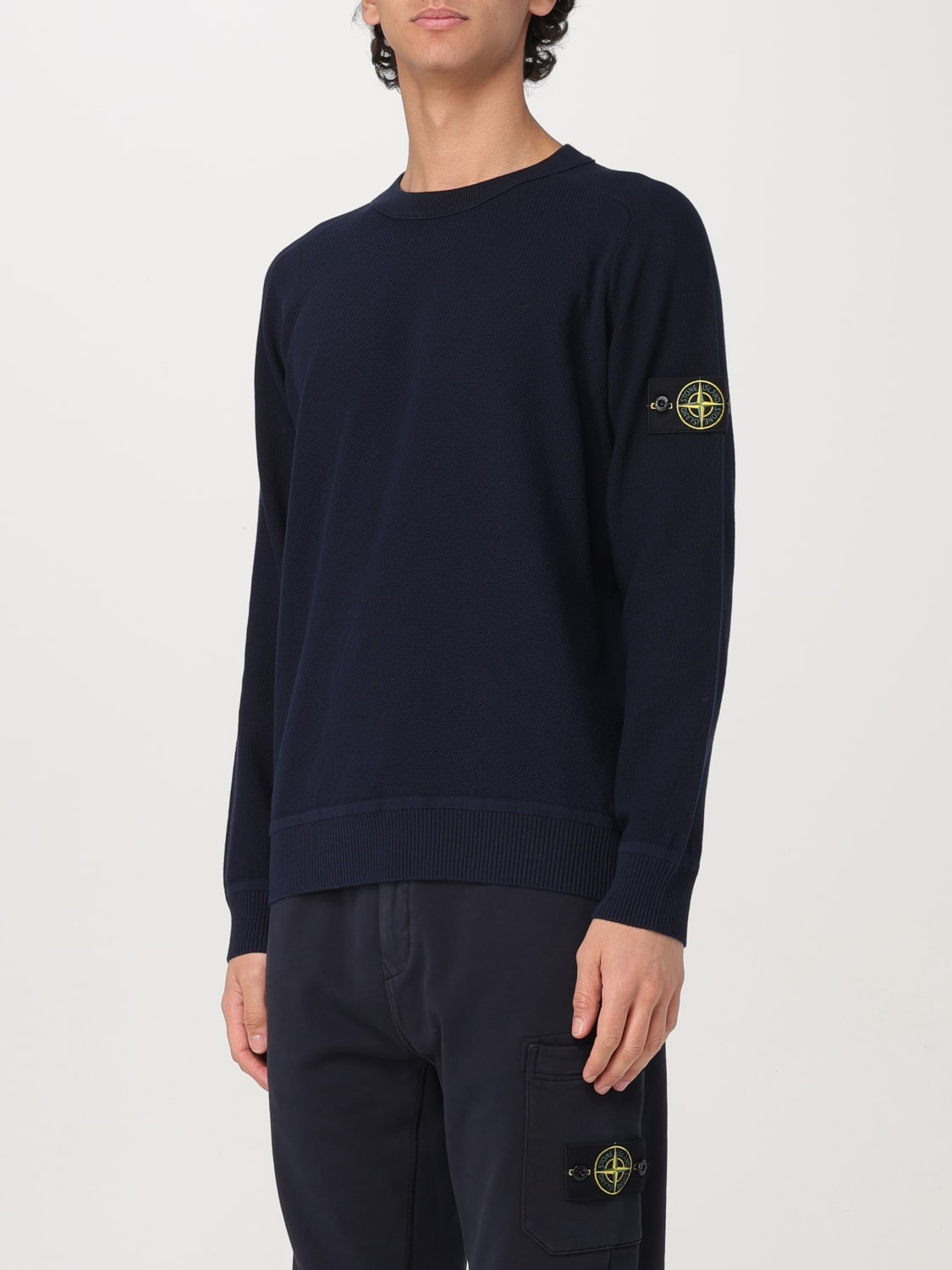 STONE ISLAND PULLOVER: Pullover herren Stone Island, Blau - Img 4