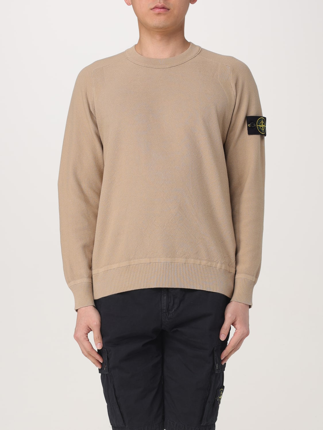 STONE ISLAND PULLOVER: Pullover herren Stone Island, Beige - Img 1
