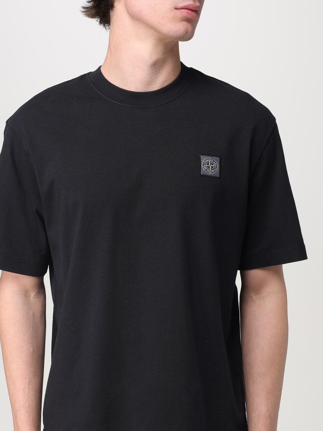 STONE ISLAND: T-shirt homme - Noir | T-Shirt Stone Island
