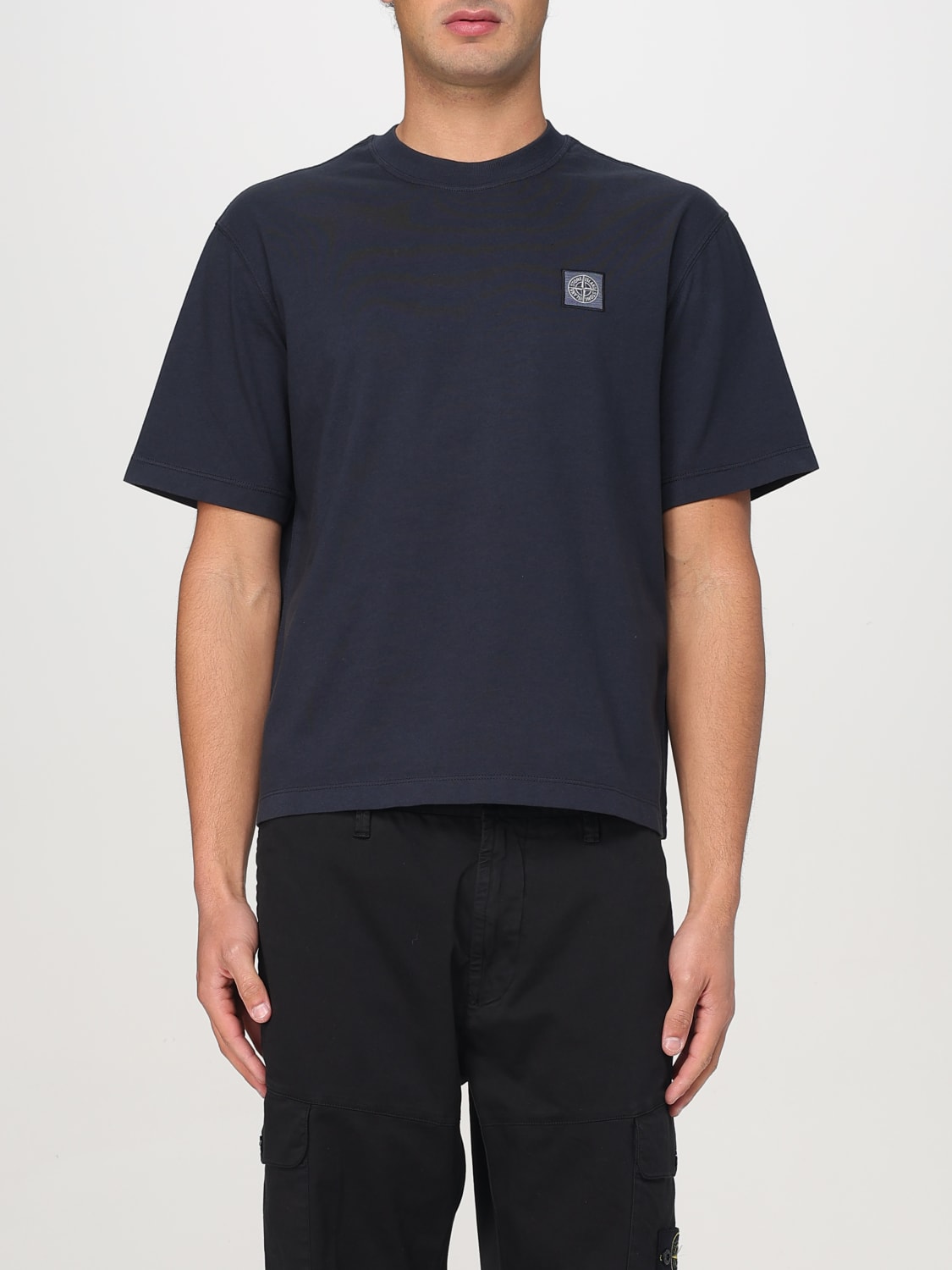 STONE ISLAND: T-shirt men - Blue | Stone Island t-shirt