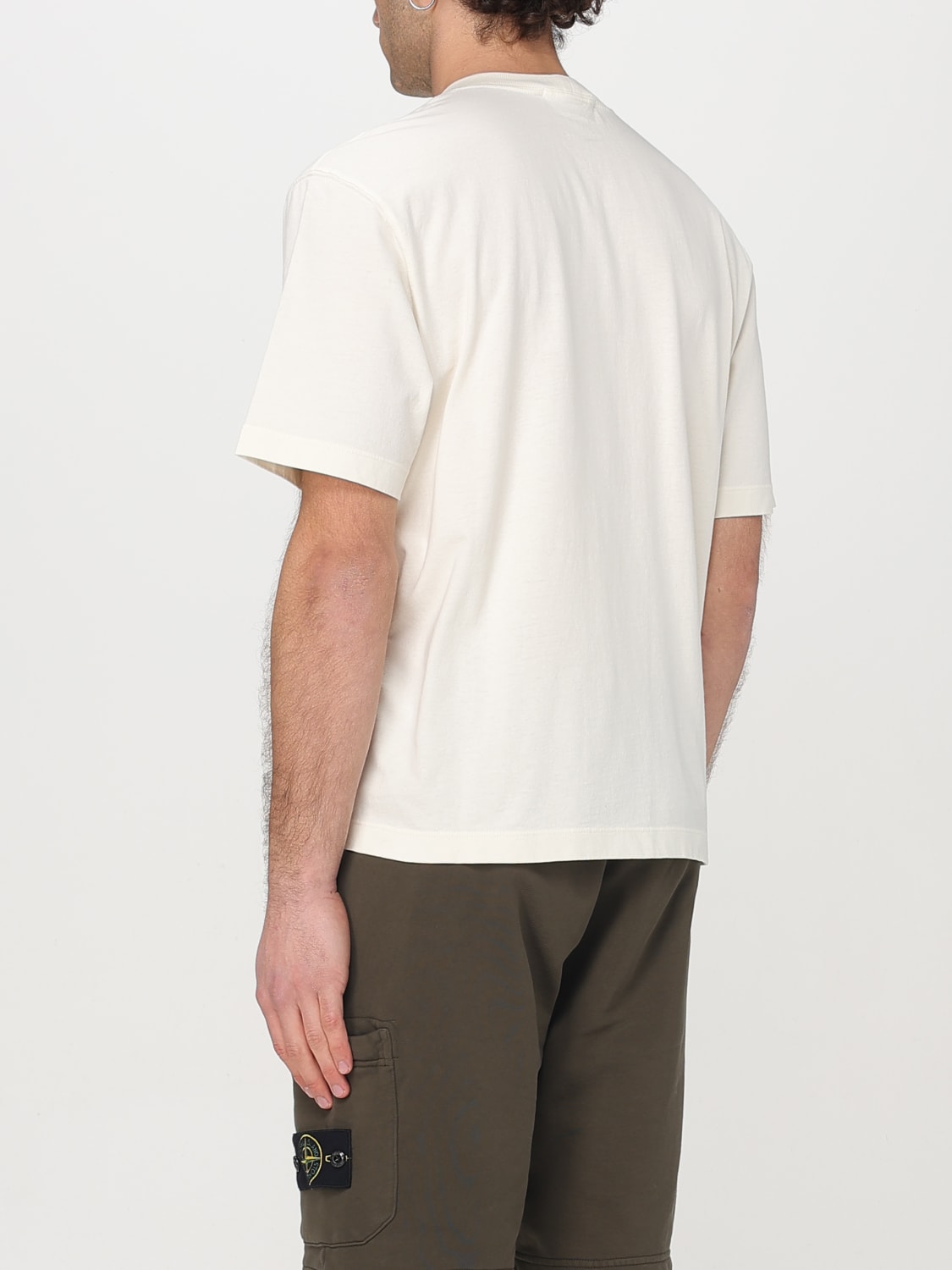 STONE ISLAND: T-shirt men - Ivory | Stone Island t-shirt