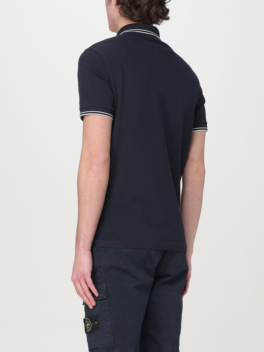 STONE ISLAND：ポロシャツ メンズ - ブルー | GIGLIO.COM