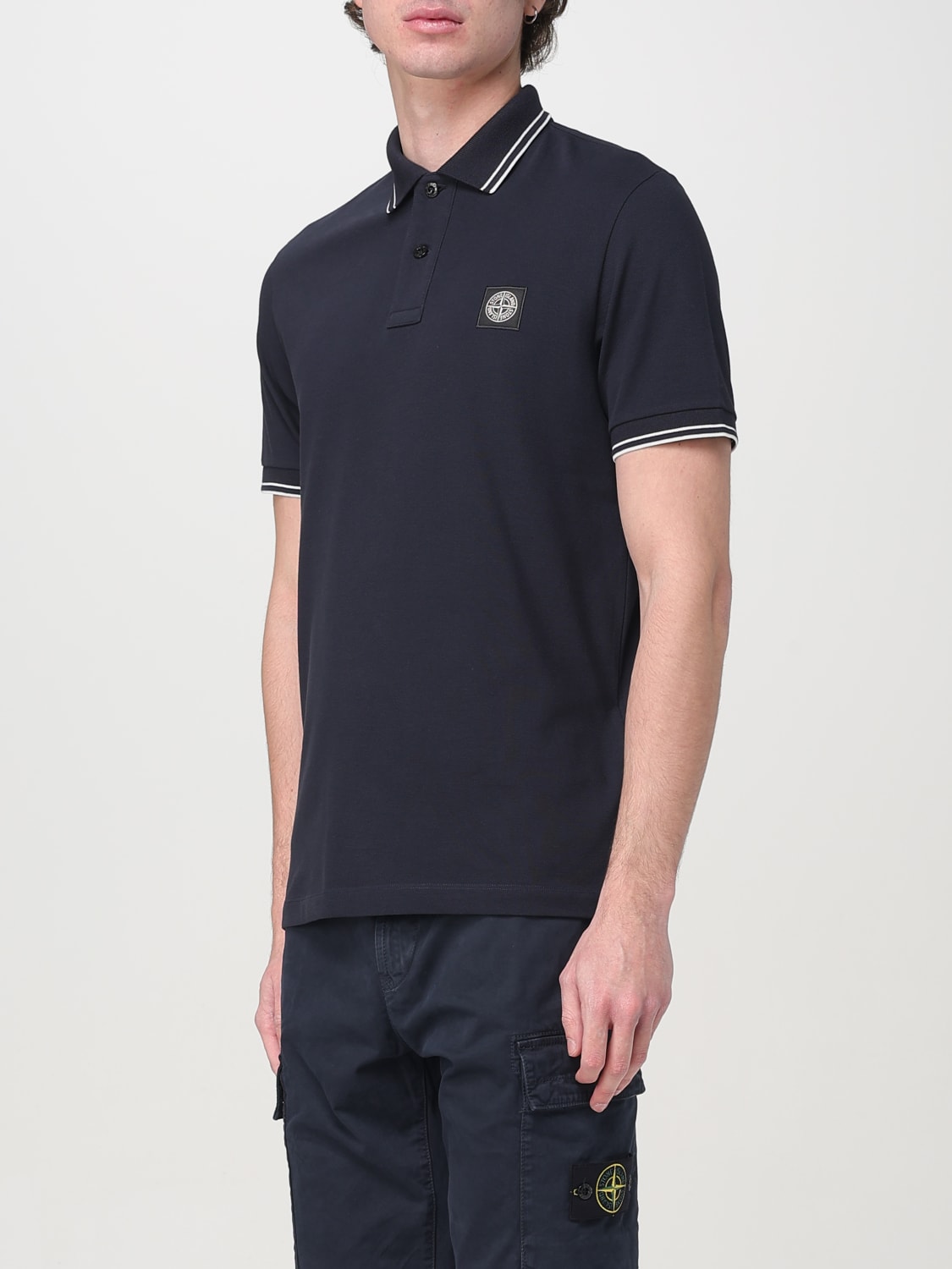 STONE ISLAND ネイビーポロシャツ K1S152200002S0070V0020_R.jpg