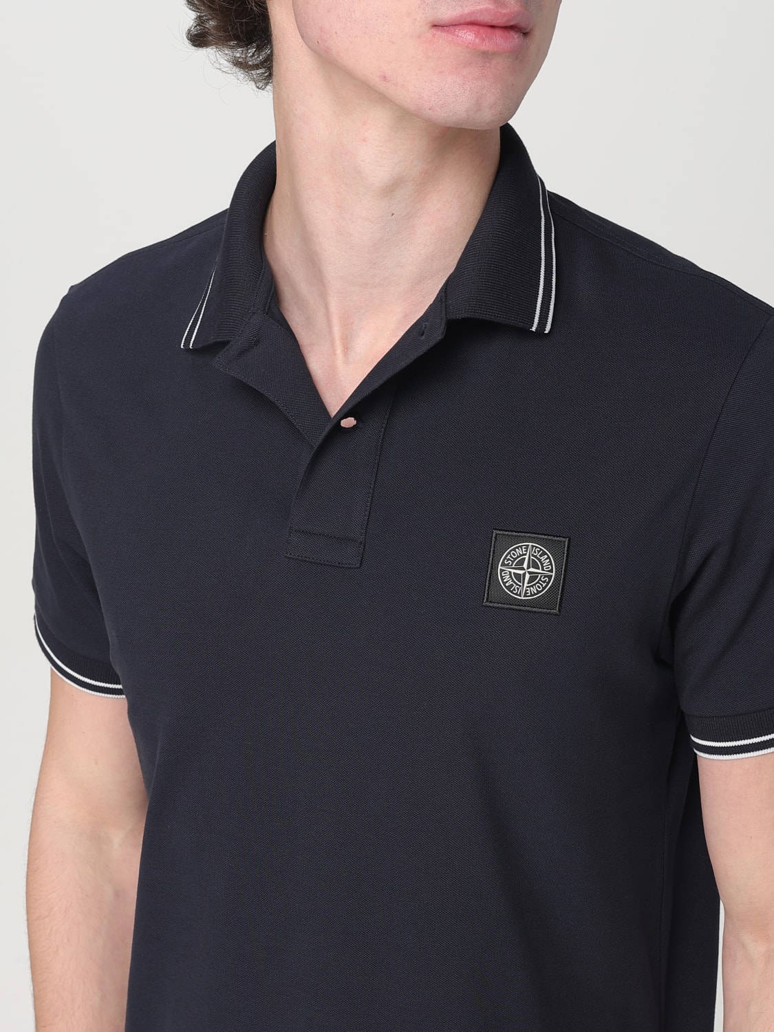 STONE ISLAND：ポロシャツ メンズ - ブルー | GIGLIO.COM