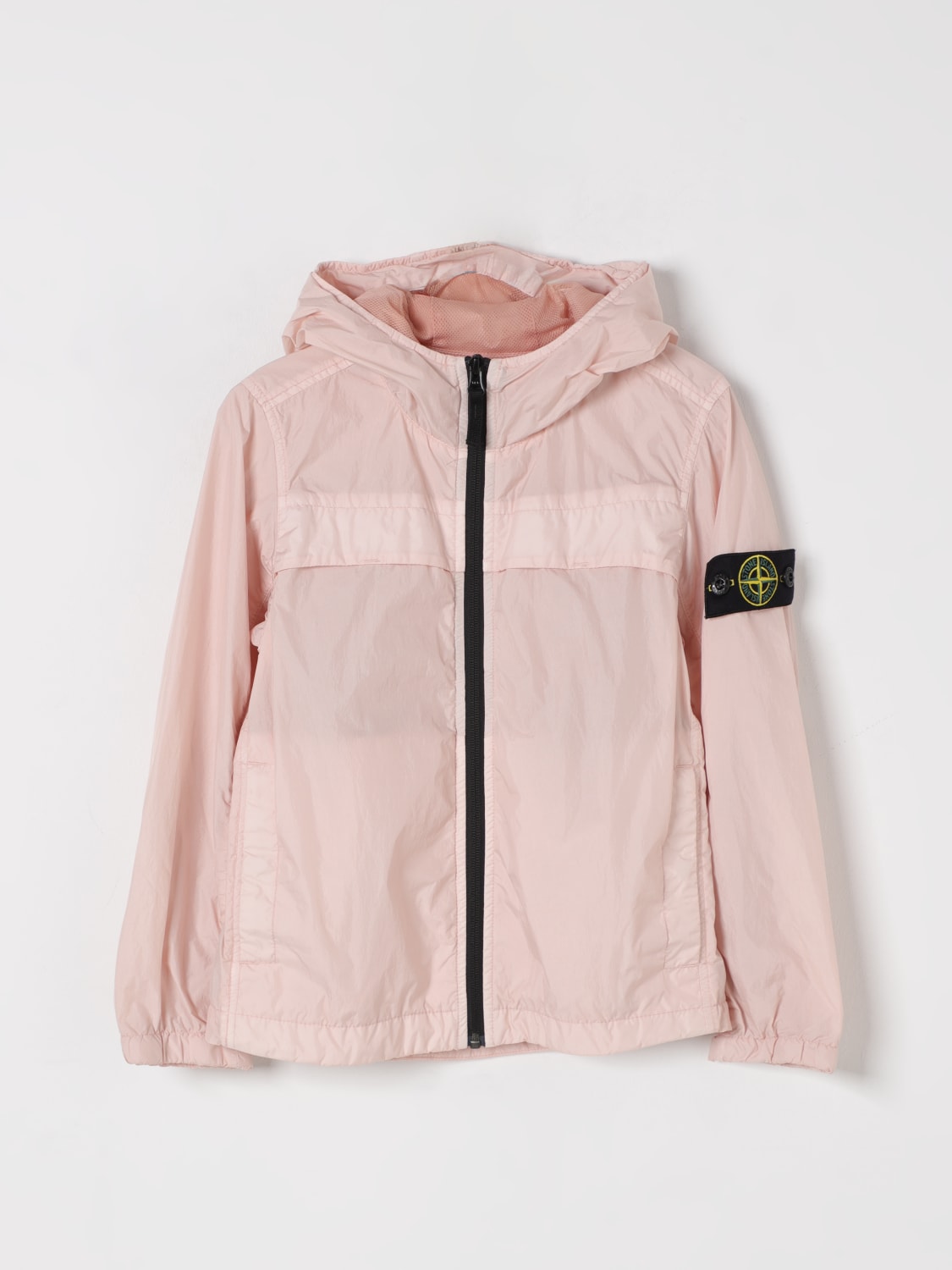 STONE ISLAND JUNIOR JACKE: Jacke kinder Stone Island Junior, Pink - Img 1